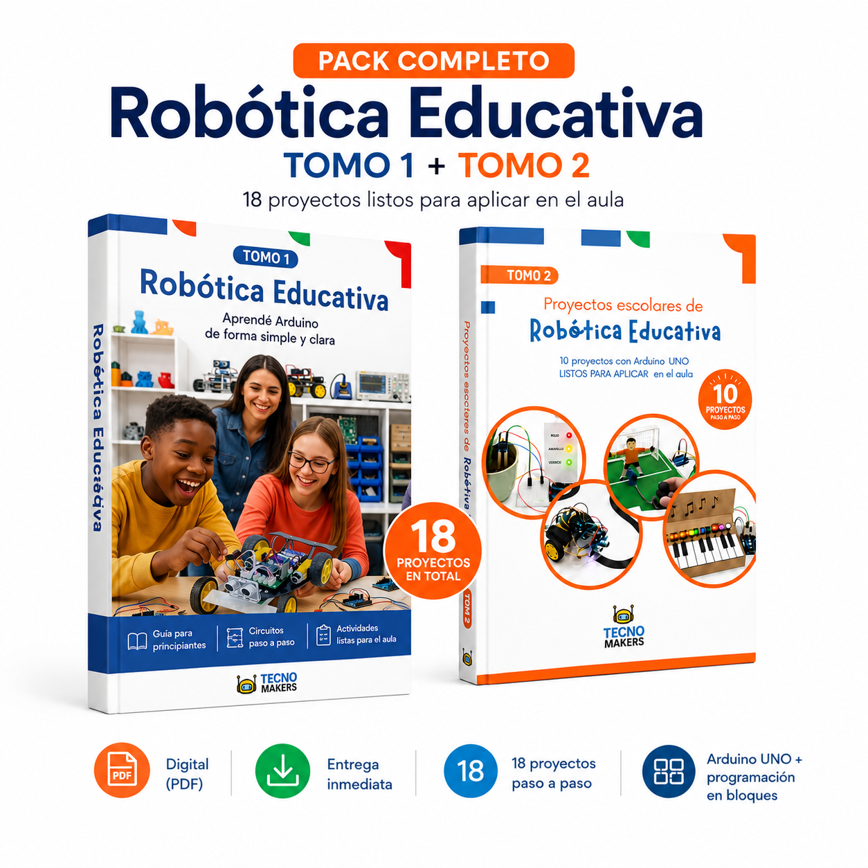 Pack Completo de Robótica Educativa con Arduino